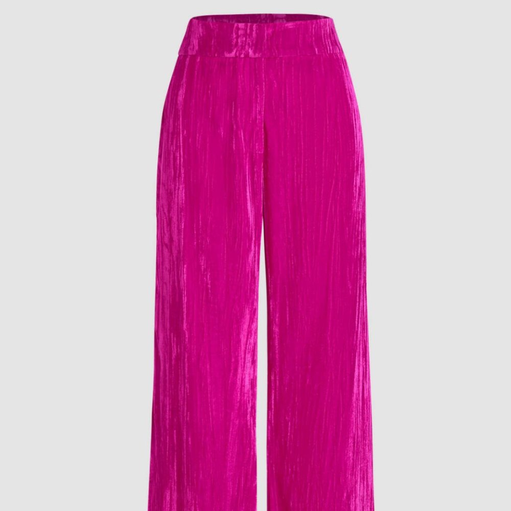 Velvet Flared Trousers